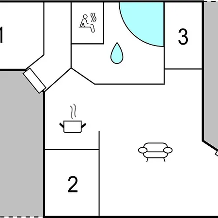 別荘 Three-bedroom In Sjølund